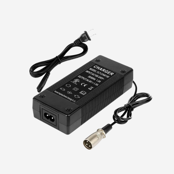 Cargador 54.6V – 2A con plug XLRM (1+2) - Scooters CO
